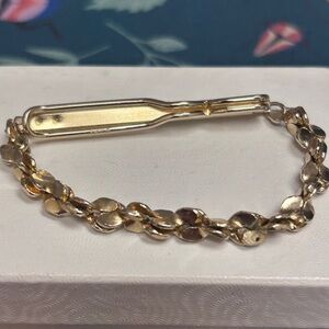 SWANK Gold Tone Tie Bar